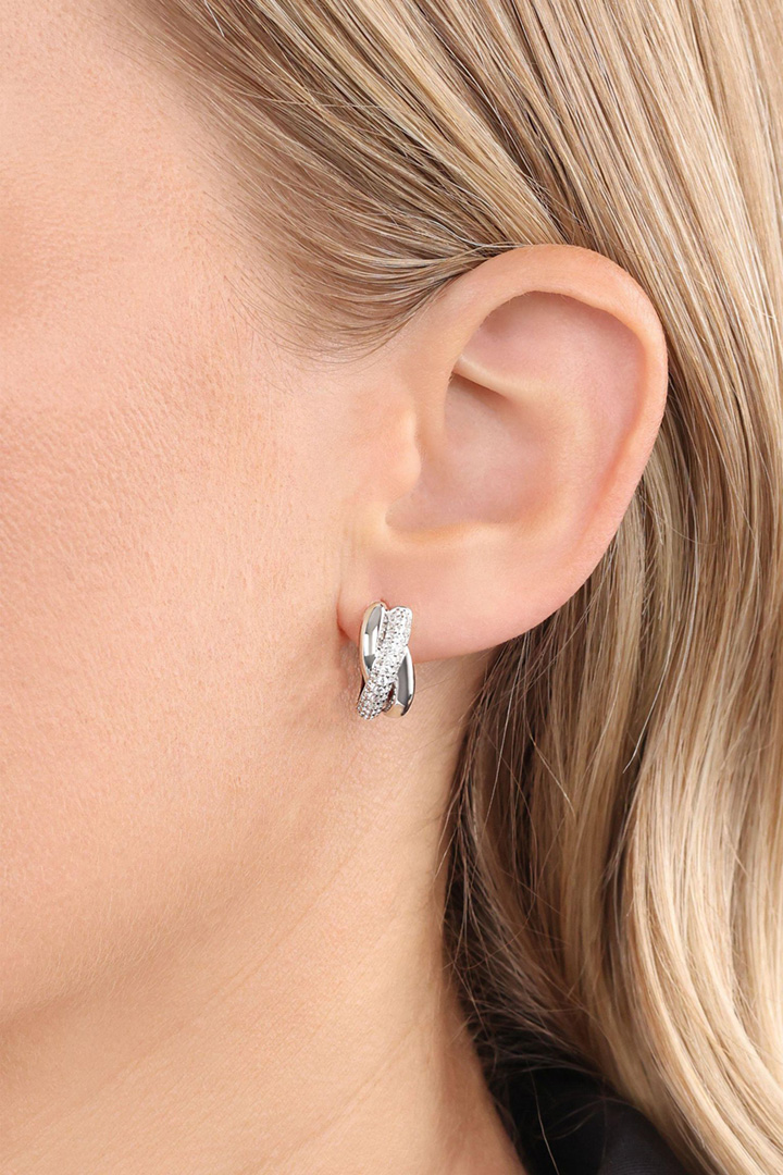 Leads to product detail page "Hoop Earrings in Silver"