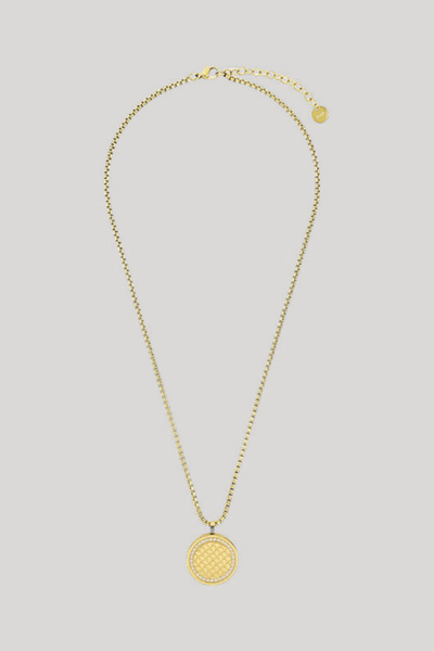 Führt zu Produktdetailseite „Halskette mit Medaillon-Anhänger in Gold"