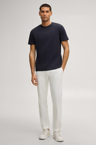 Raulos T-shirt in navy structured