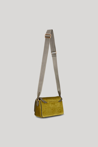 Ricamo Dolce Sousa Shoulder Bag in Green