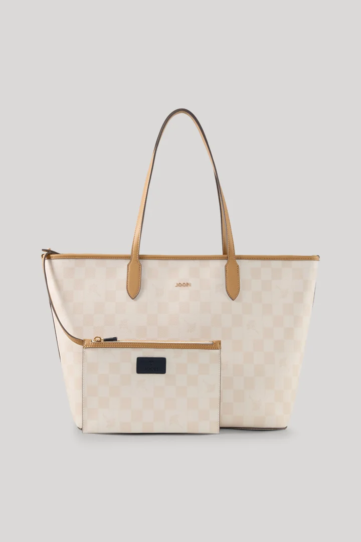 Führt zu Produktdetailseite „Shopper Cortina Piazza Lara in Ecru"