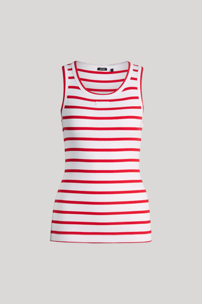 Top Telma in Weiß/Rot gestreift