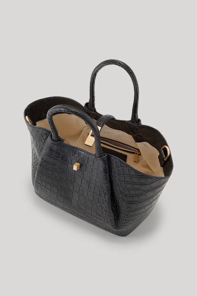 Führt zu Produktdetailseite „Handtasche Coccodrillo Sheryl in Schwarz"