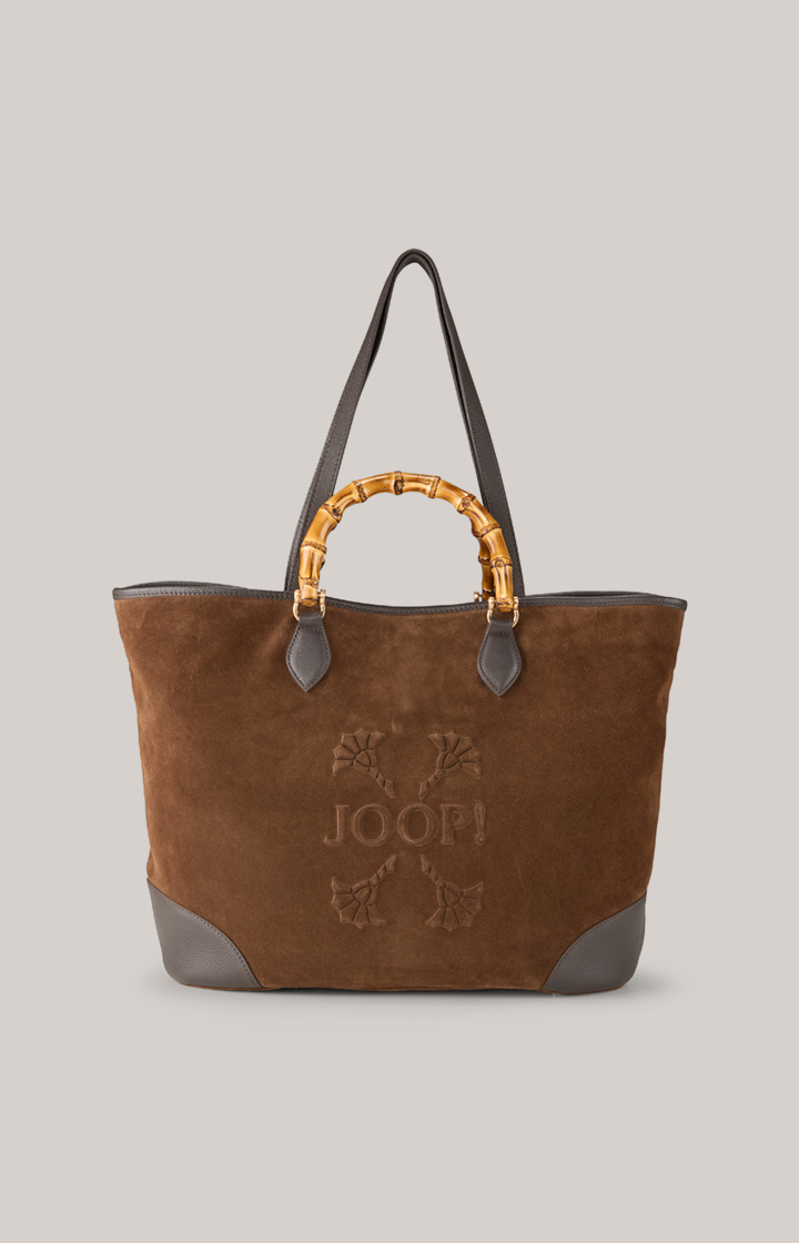 Dolcezza Meryl Velour Shopper in Brown