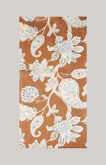 Scarf in Brown, patterned