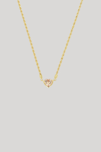 Führt zu Produktdetailseite „Collier mit Herz-Anhänger in Gold"