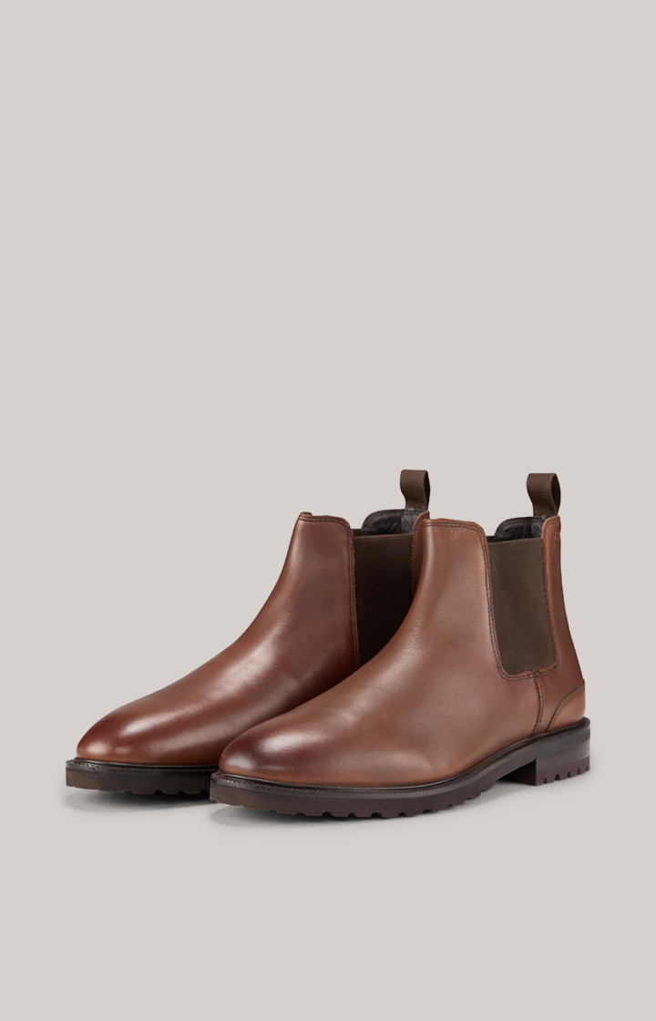 Pero Danilo Chelsea Boots in Dark Brown