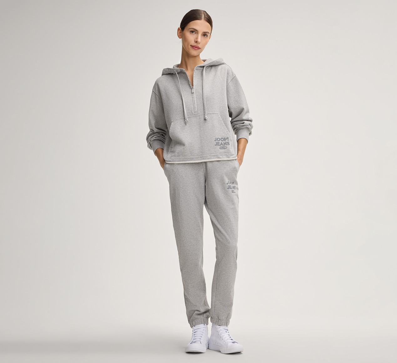 JOOP! presents the product Talia Hoodie in Light Grey from the category Shirts & Sweatshirts