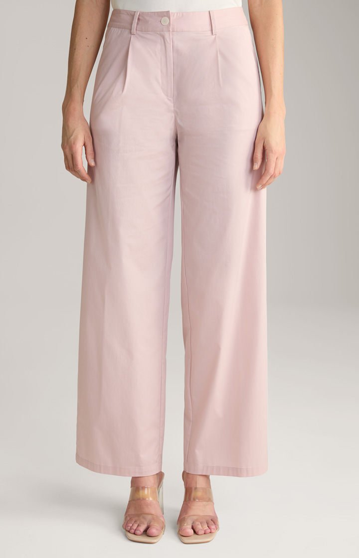 Pleat-front Trousers in Dusky Pink