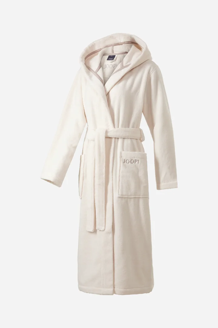 Führt zu Produktdetailseite „Damen Kapuzen-Bademantel JOOP! SAUNA in Creme"
