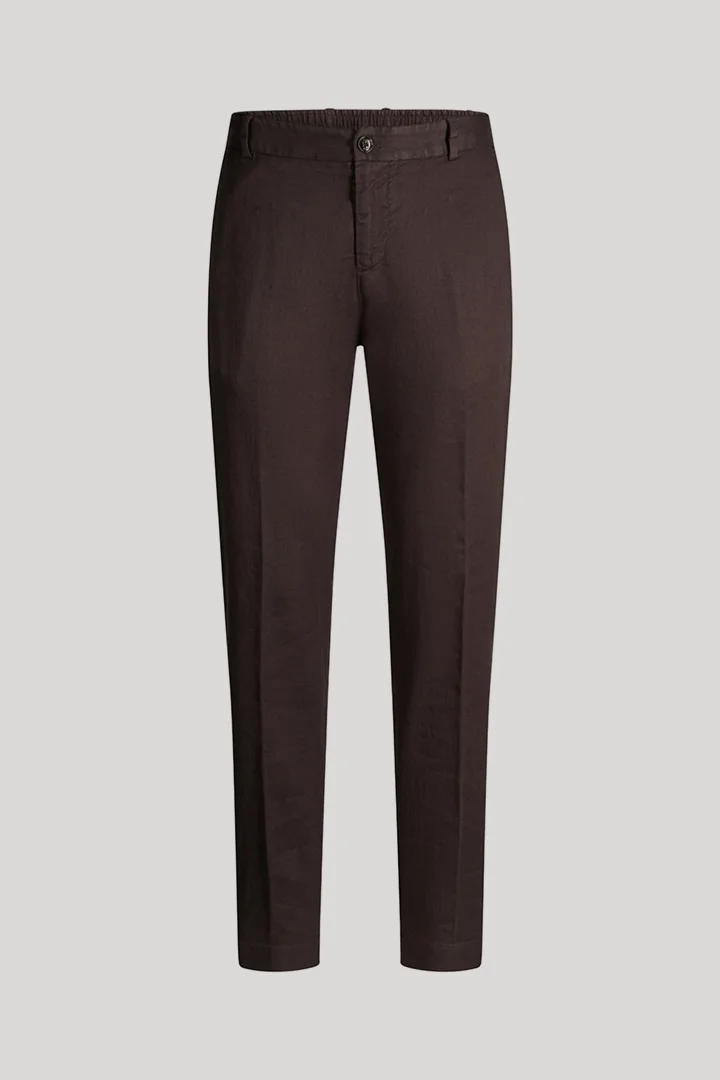 Leads to product detail page "River suit trousers in dark brown"