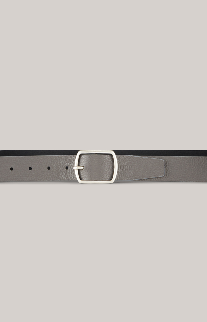 Leather Belt in Grey