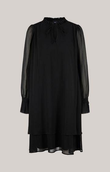 Szyfonowa sukienka w kolorze czarnym
