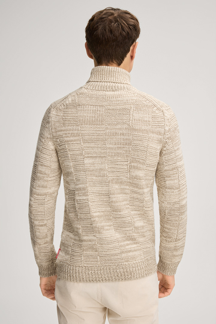 Rollkragenpullover Milsom in Beige meliert