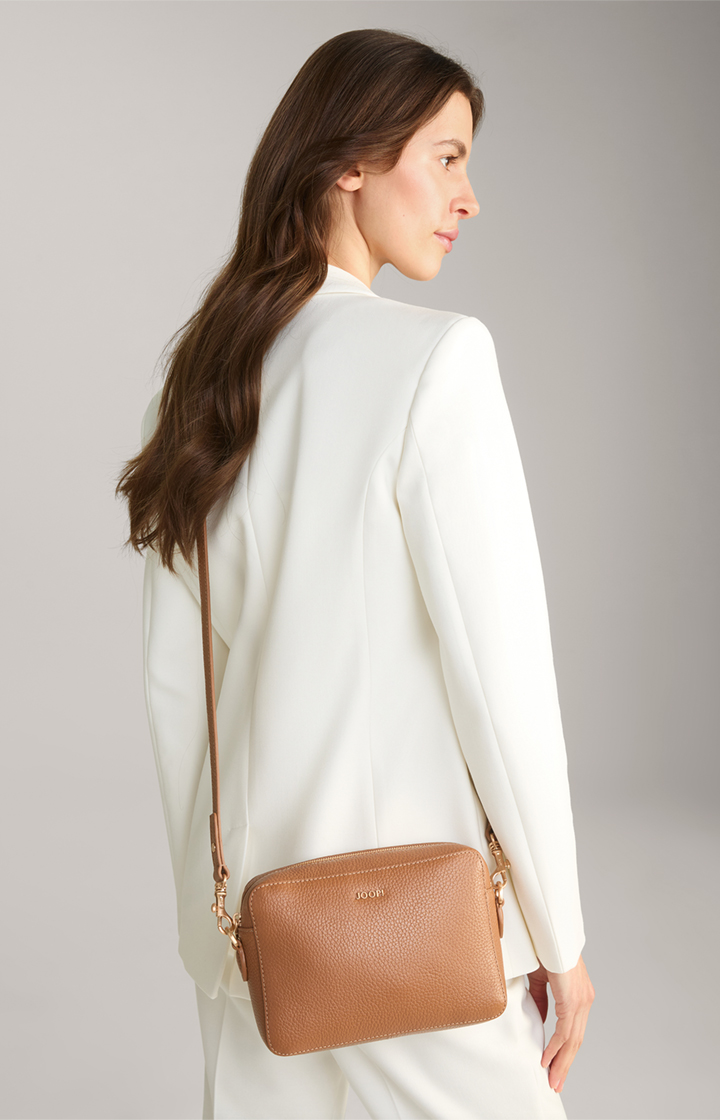 Giada Cloe Shoulder Bag in Cognac
