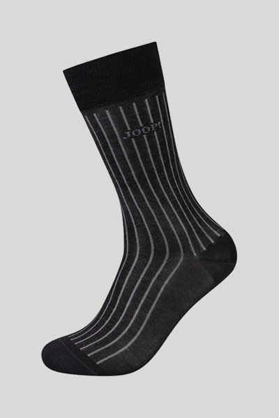 Führt zu Produktdetailseite „2-er-Pack Men Premium Socken in Schwarz/Schwarz gestreift"