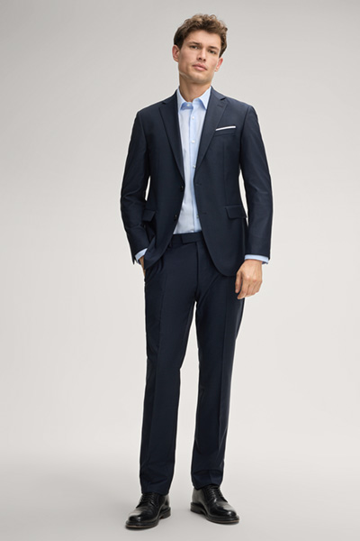 Pierce shirt in light blue textured fabric