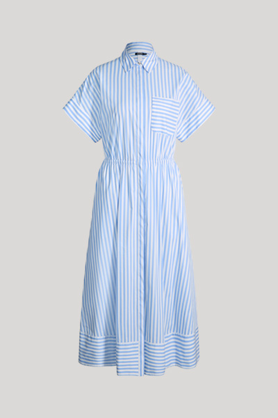 Donika shirt dress in light blue/white stripes