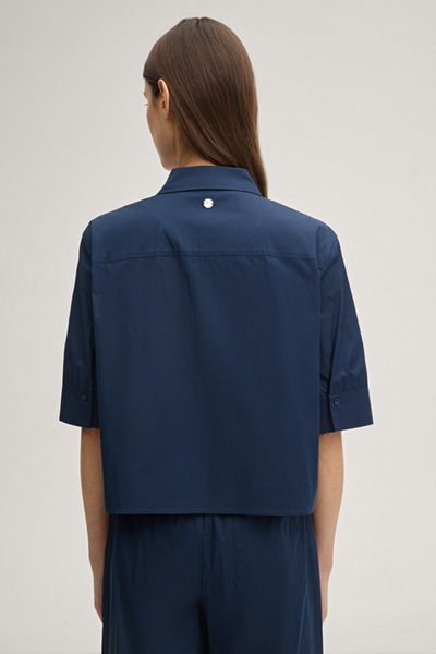 Bluse Begonia in Navy