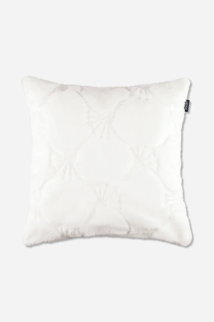 Leads to product detail page "JOOP! COZY CORNFLOWER decorative cushion cover in white, 50 x 50 cm"