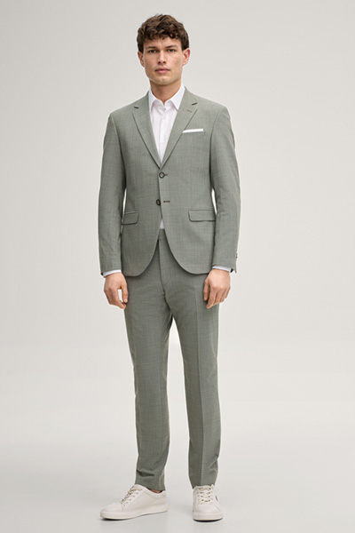 Hemd Pierce in Weiß gemustert