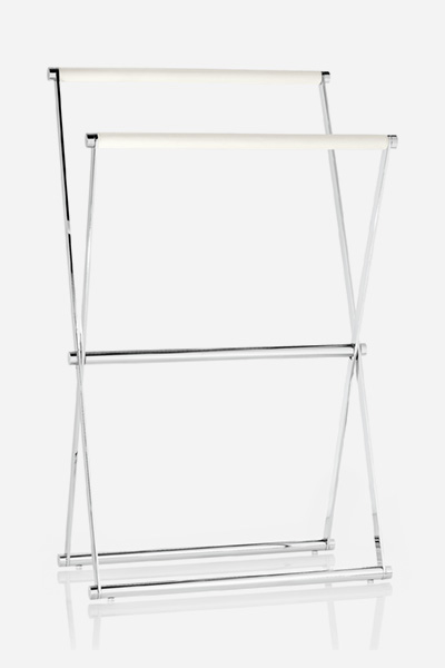 JOOP! CHROMELINE Towel Rack in Chrome/White