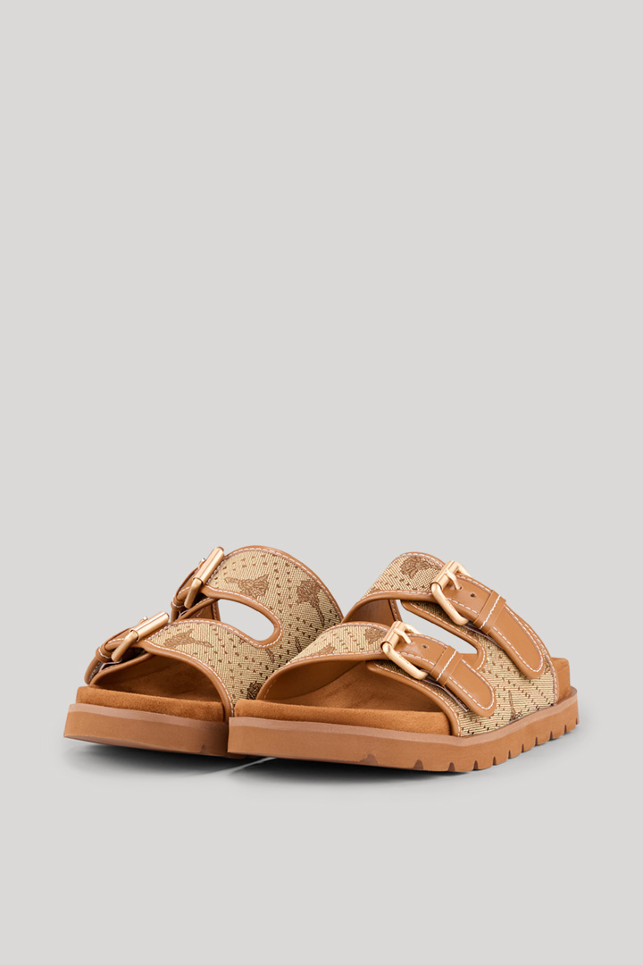 Origine Nora Cornflower Sandals in Cognac