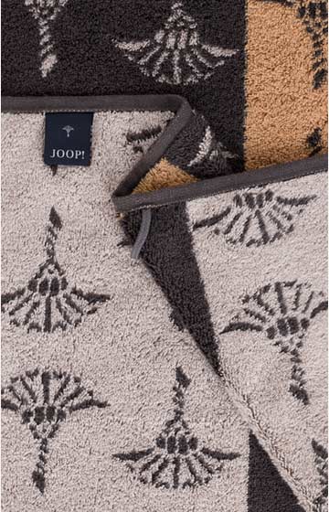 JOOP! DIVIDED CORNFLOWER Hand Towel Set in Stone, 50 x 100 cm