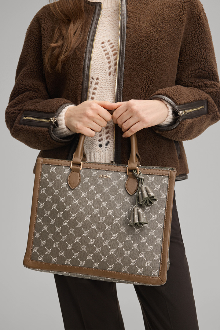 Leads to product detail page "Cortina Aurelia Cornflower Handbag in Khaki"