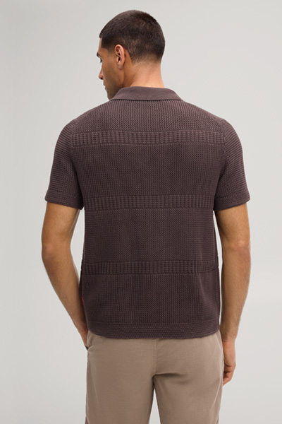 Ilkor knitted jumper in dark brown