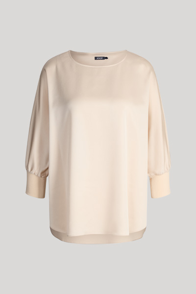 Satin-Bluse Bine in Creme