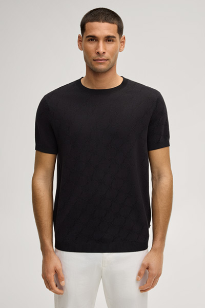 Cornflower knitted shirt Ravao in black
