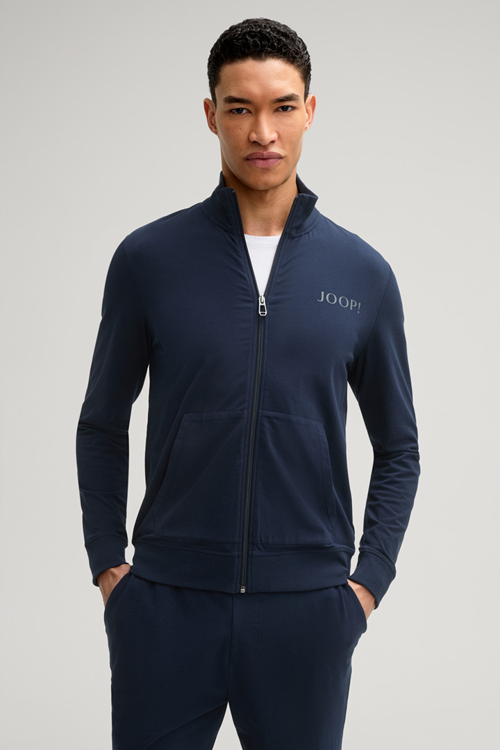 Sweatshirt Jacket in Navy