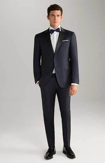 Bask Tuxedo Trousers in Navy