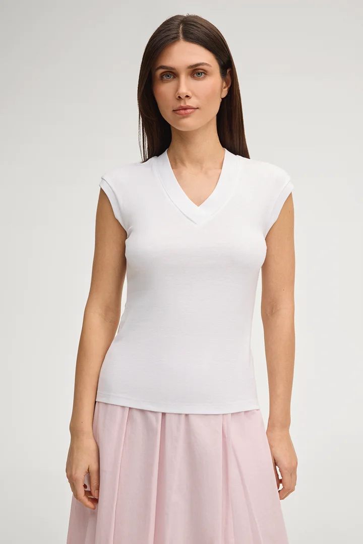 Führt zu Produktdetailseite „T-Shirt Touka in Weiß"