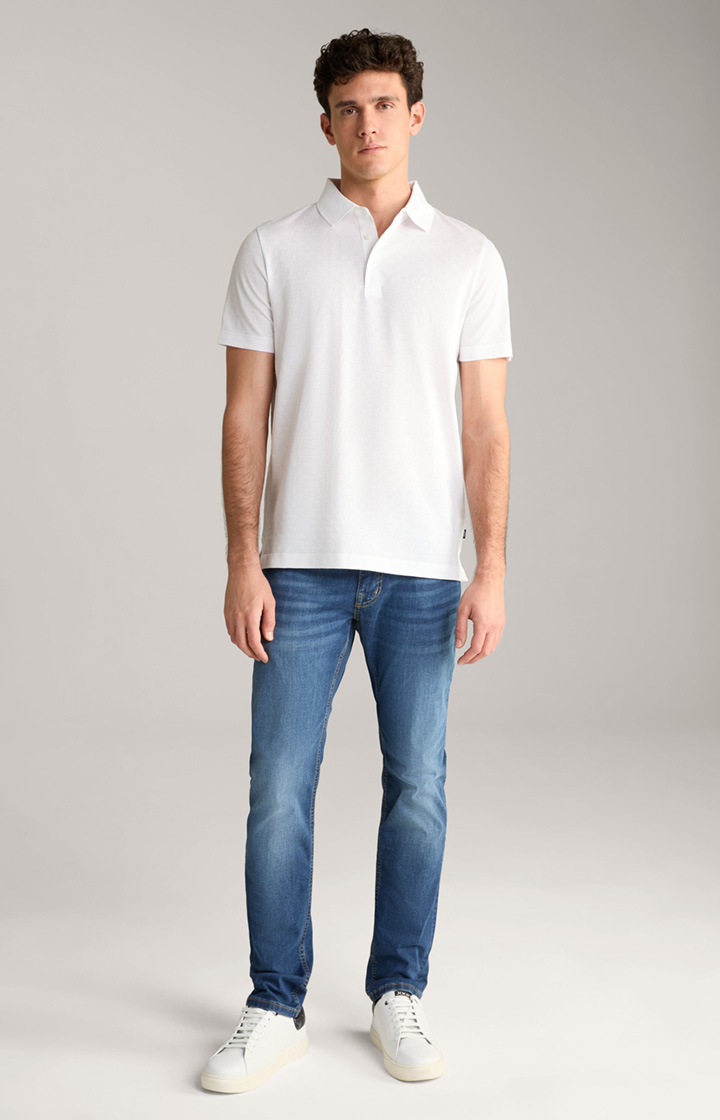 Primus Cotton Polo Shirt in White