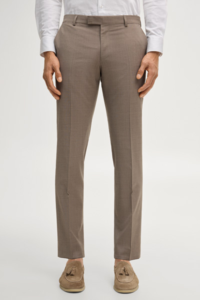 Blayr modular suit trousers in beige