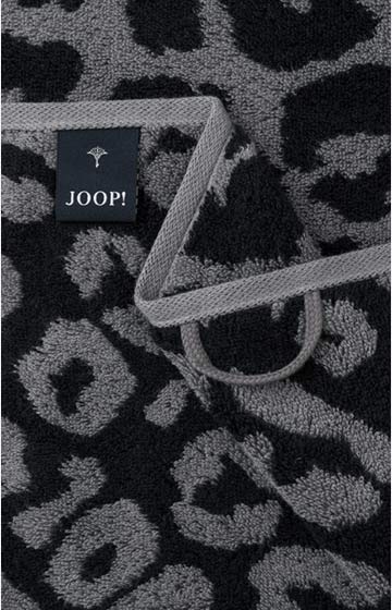 JOOP! Leopard Hand Towel in Graphite, 50 x 100 cm