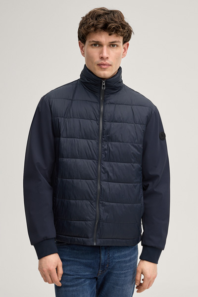 Miguel Quilted Jacket in Navy