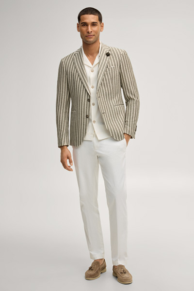 Sakko Hawksley in Khaki gestreift