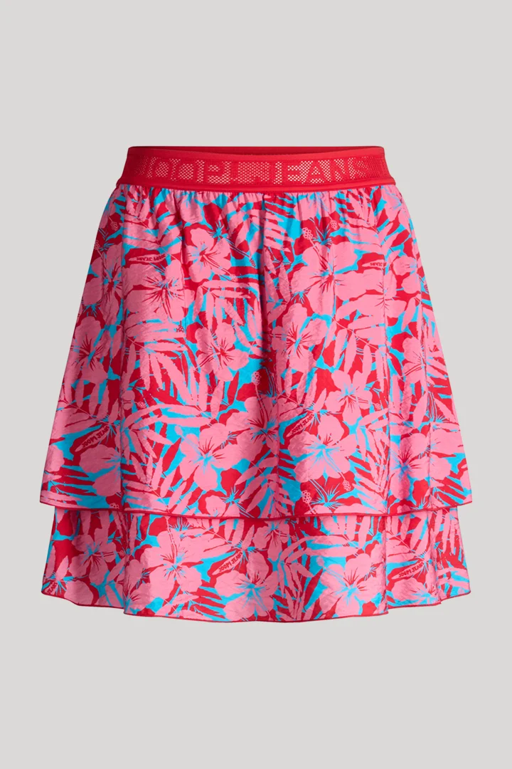 Safia skirt in pink/blue patterned