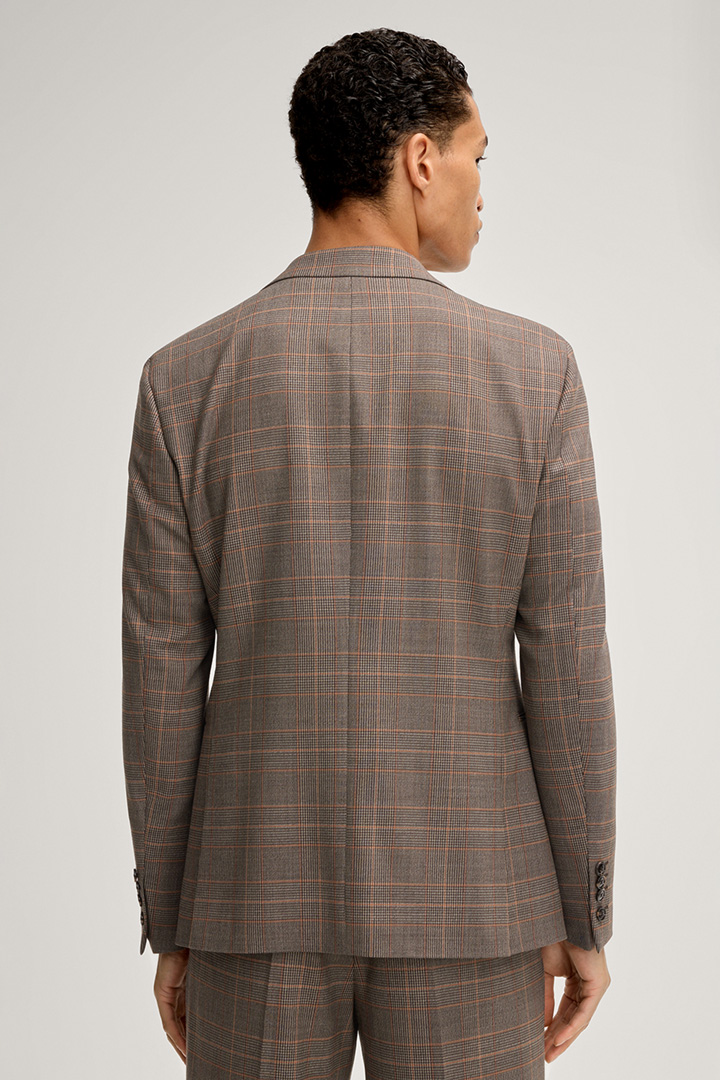 Hodge modular jacket in brown check