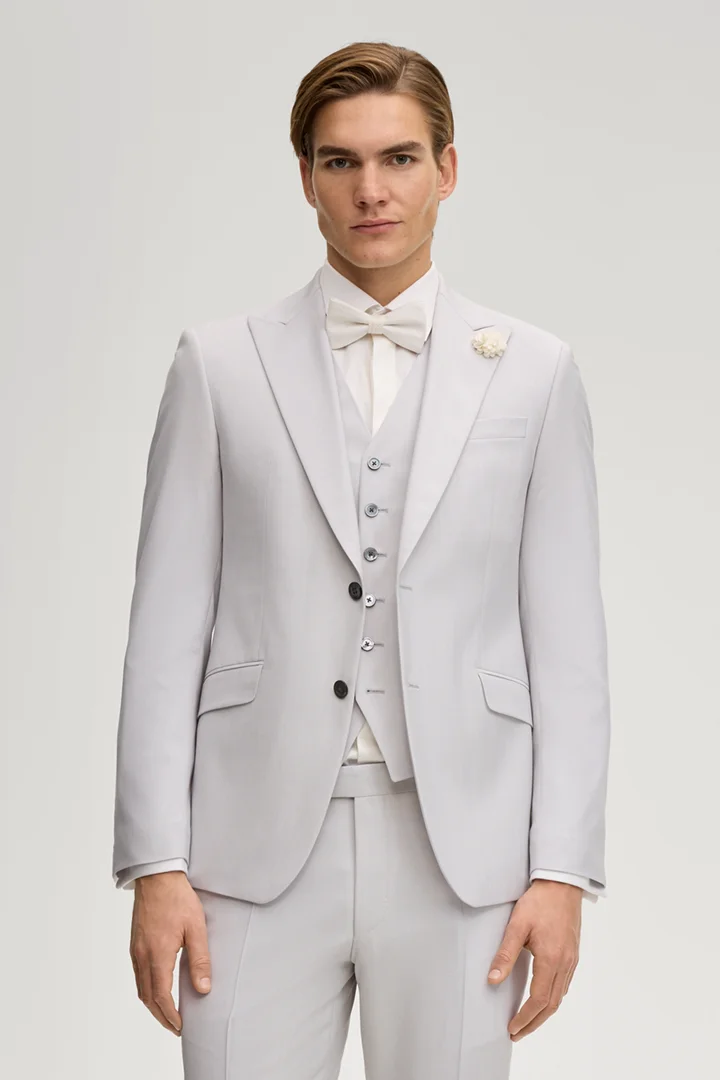 Leads to product detail page "Hawker Modular Wedding Jacket in Light Grey"