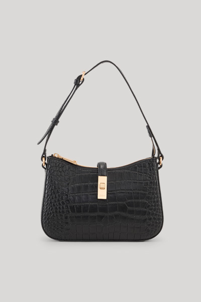 Führt zu Produktdetailseite „Hobo Bag Coccodrillo Libi in Schwarz"