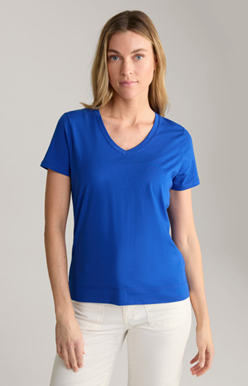 Baumwoll-T-Shirt in Blau
