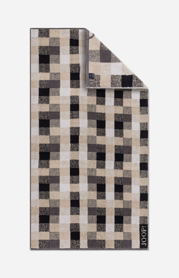 JOOP! VIBE CHECKED Shower Towel in Stone, 80 x 150 cm
