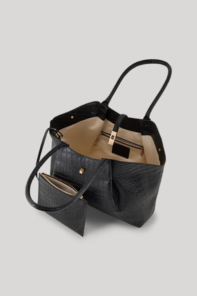 Führt zu Produktdetailseite „Handtasche Coccodrillo Sheryl in Schwarz"