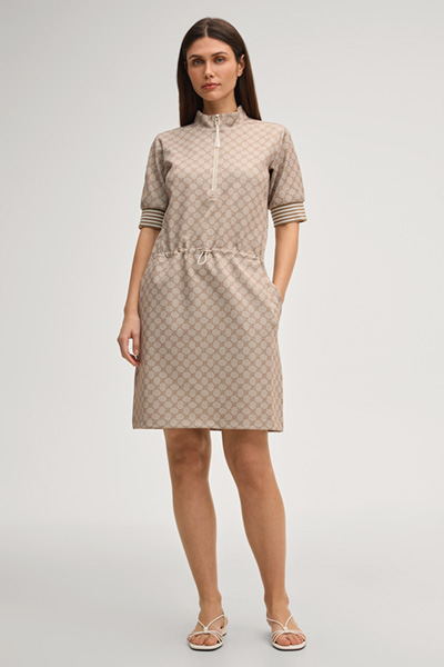 Toina sweatshirt dress in beige cornflower