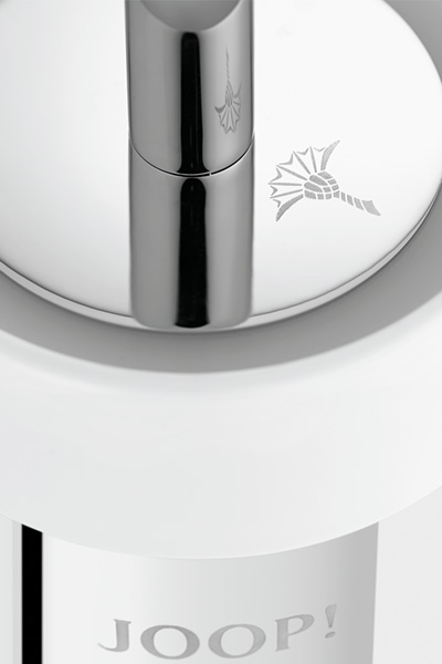 WC-Bürstengarnitur JOOP! CHROMELINE, Chrom/Keramik Weiß