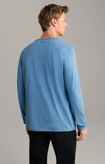 Koszulka z długim rękawem Celio w kolorze niebieskim